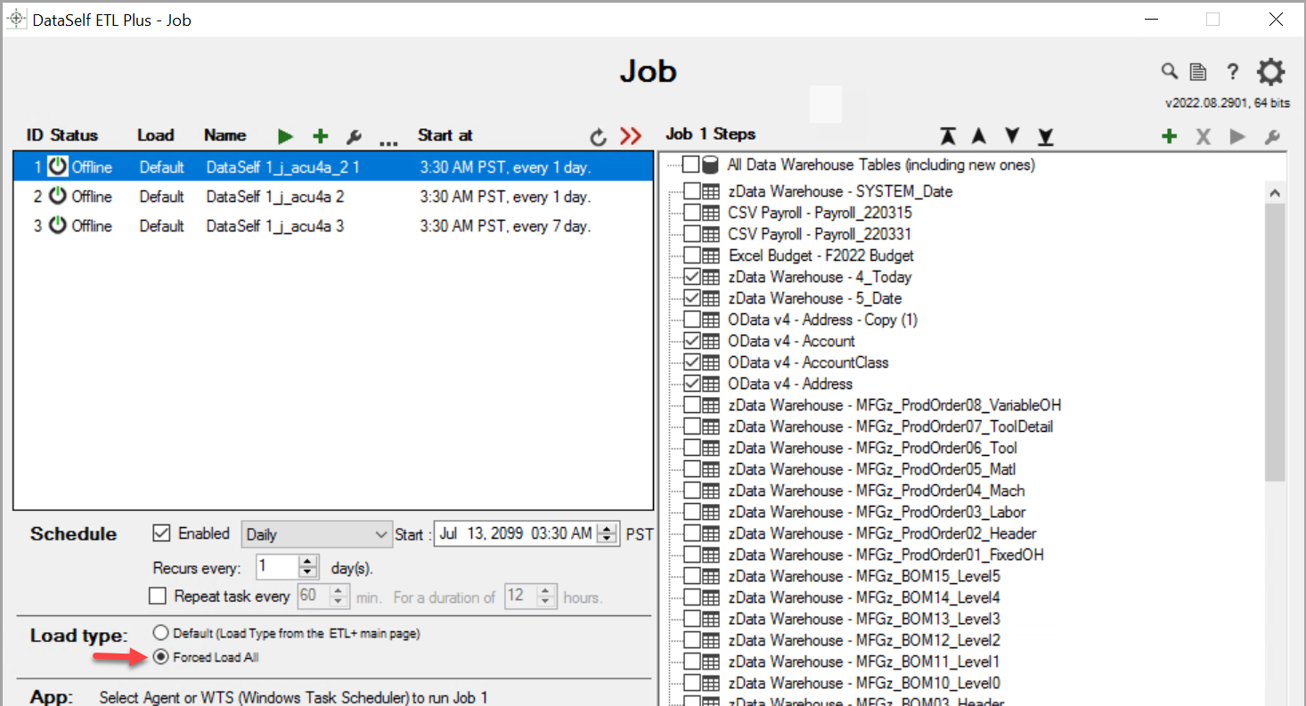 ETL+ Table Load Types