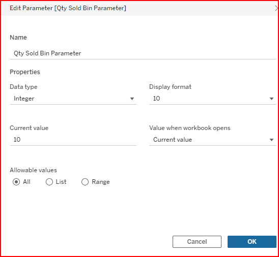 Using Bins in the Tableau  App